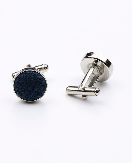 Boutons de Manchette Bleu n°1 en Polyester | Octave - Unipap's