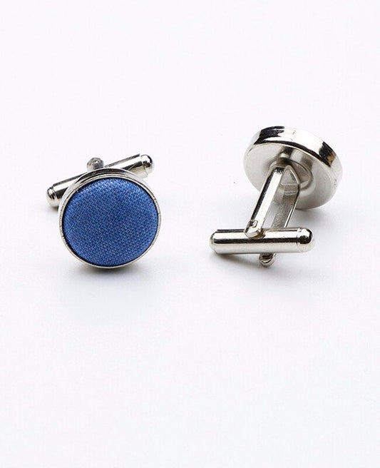 Boutons de Manchette Bleu n°5 en Coton | Edgard - Unipap's