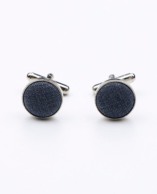 Boutons de Manchette Bleu n°7 en Polyester | Octave - Unipap's