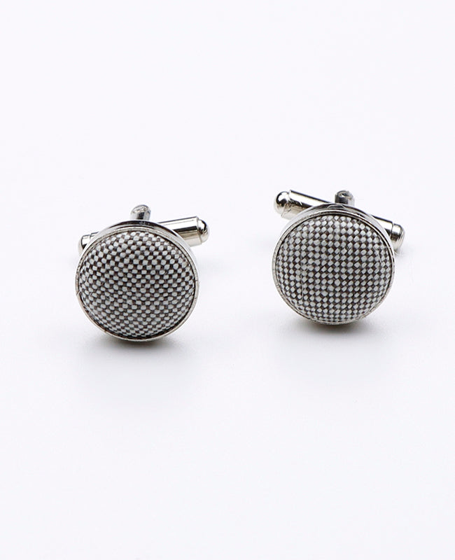 Boutons de Manchette Gris n°1 en Coton | Edgard - Unipap's