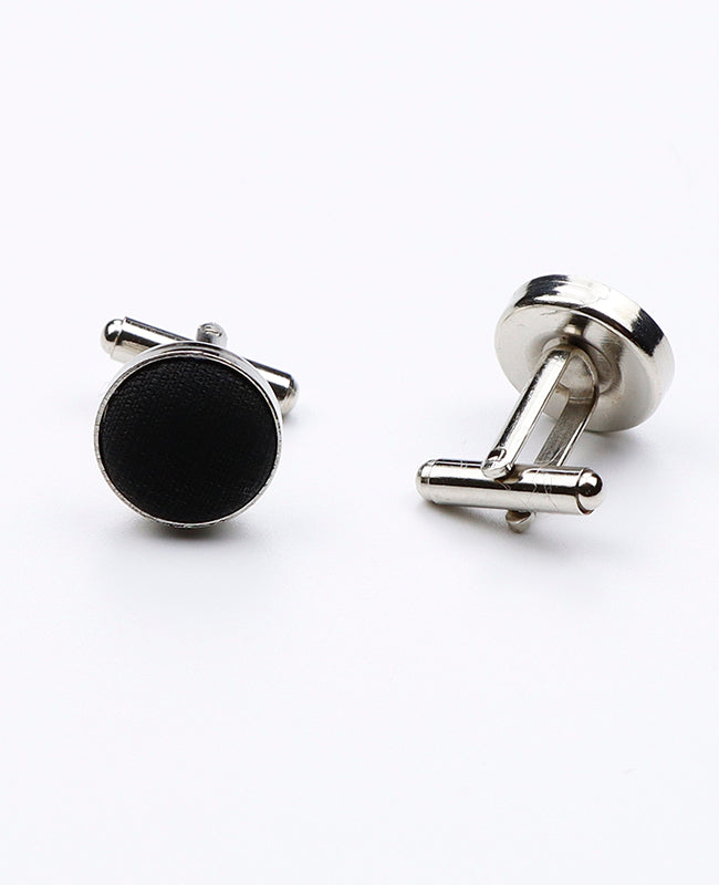Boutons de Manchette Noir en Polyester | Octave - Unipap's