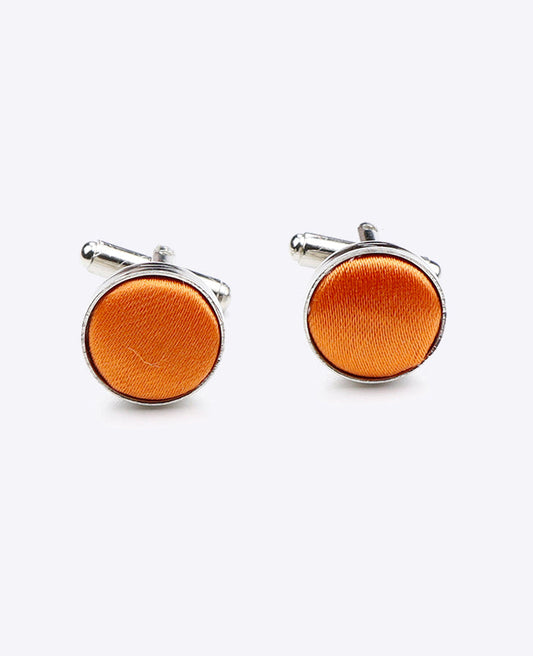 Boutons de Manchette Orange en Polyester | Jules - Unipap's