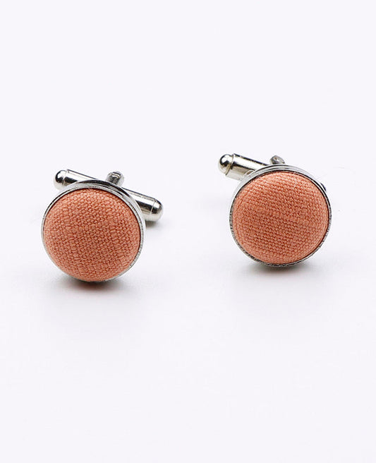 Boutons de Manchette Orange n°1 en Coton | Oscar - Unipap's