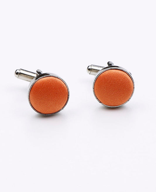 Boutons de Manchette Orange n°2 en Polyester | Anatole - Unipap's