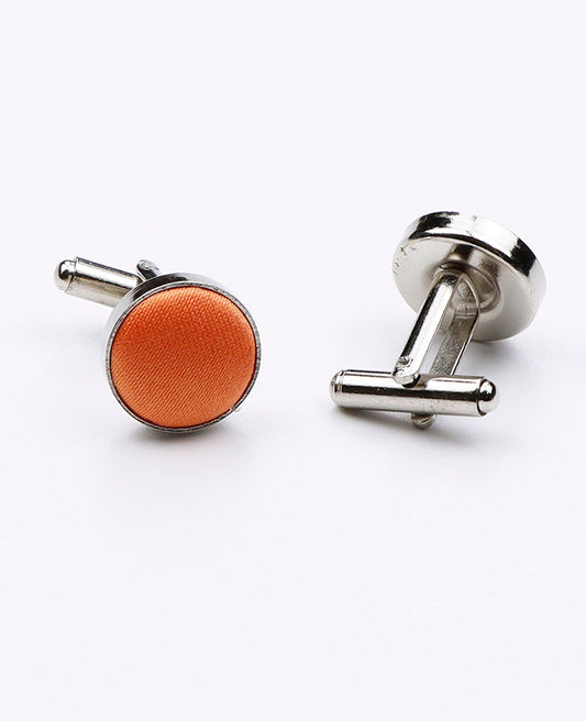 Boutons de Manchette Orange n°2 en Polyester | Anatole - Unipap's