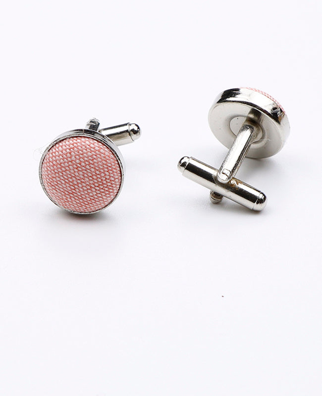 Boutons de Manchette Rose n°1 en Coton | Edgard - Unipap's