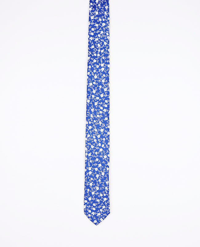 Cravate Liberty Bleu n°6 Homme en Coton | Gaspard - Unipap's