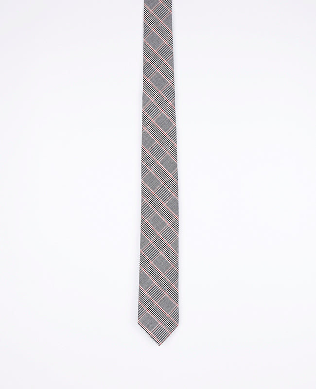 Cravate Tartan Gris n°2 Homme en Coton | Marcel - Unipap's