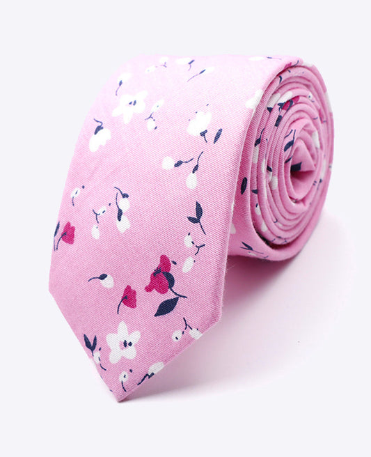 Cravate Liberty Rose n°2 Homme en Coton | Gaspard - Unipap's