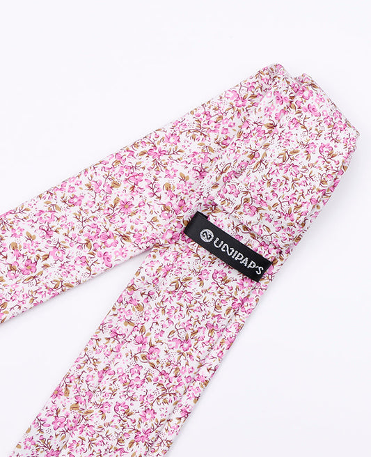 Cravate Liberty Rose n°4 Homme en Coton | Gaspard - Unipap's