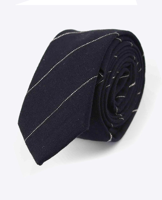 Cravate Tartan Noir n°2 Homme en Coton | Marcel - Unipap's