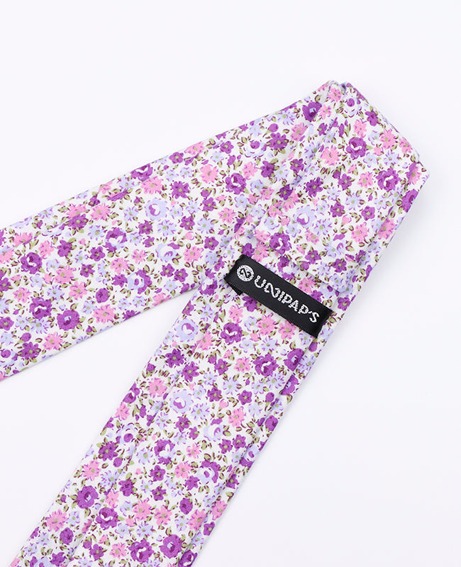 Cravate Liberty Violet Homme en Coton | Gaspard - Unipap's
