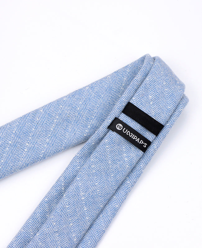 Cravate Bleu n°1 Homme en Laine | Claude - Unipap's