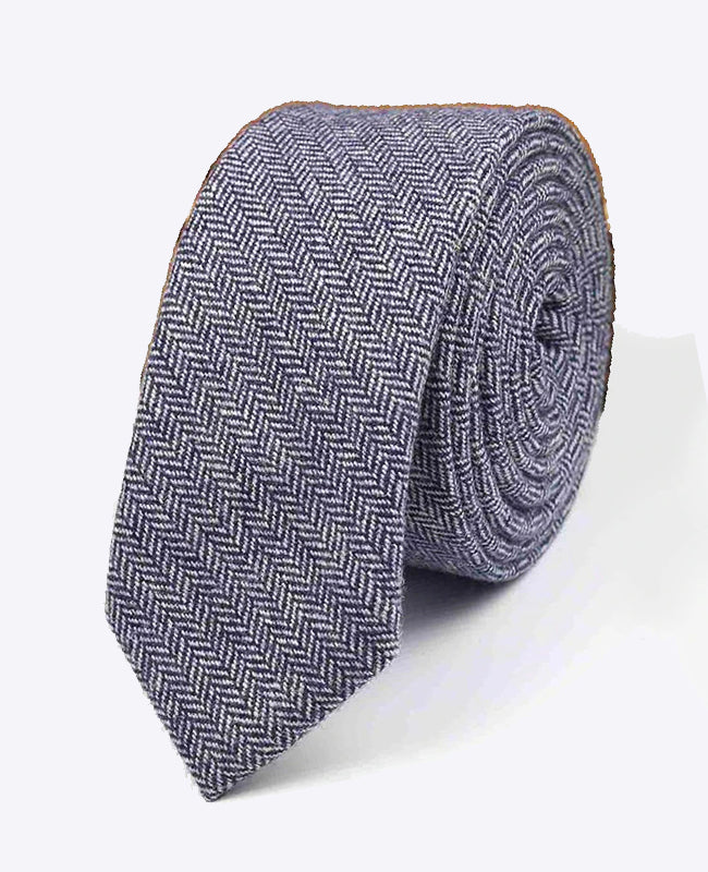 Cravate Bleu Homme en Laine | Norbert - Unipap's