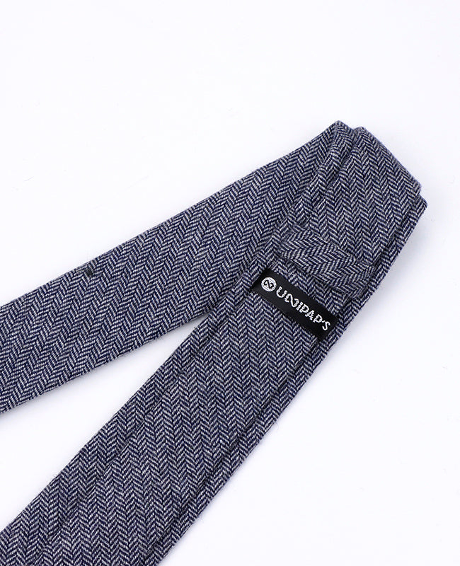 Cravate Bleu Homme en Laine | Norbert - Unipap's