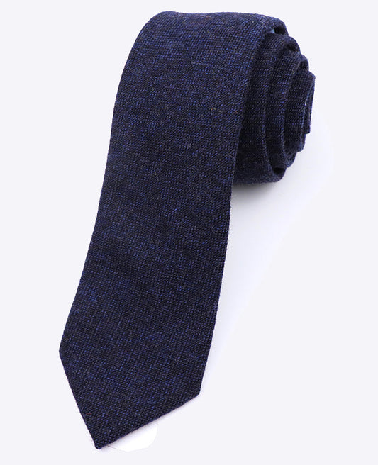 Cravate Bleu n°2 Homme en Laine | Claude - Unipap's