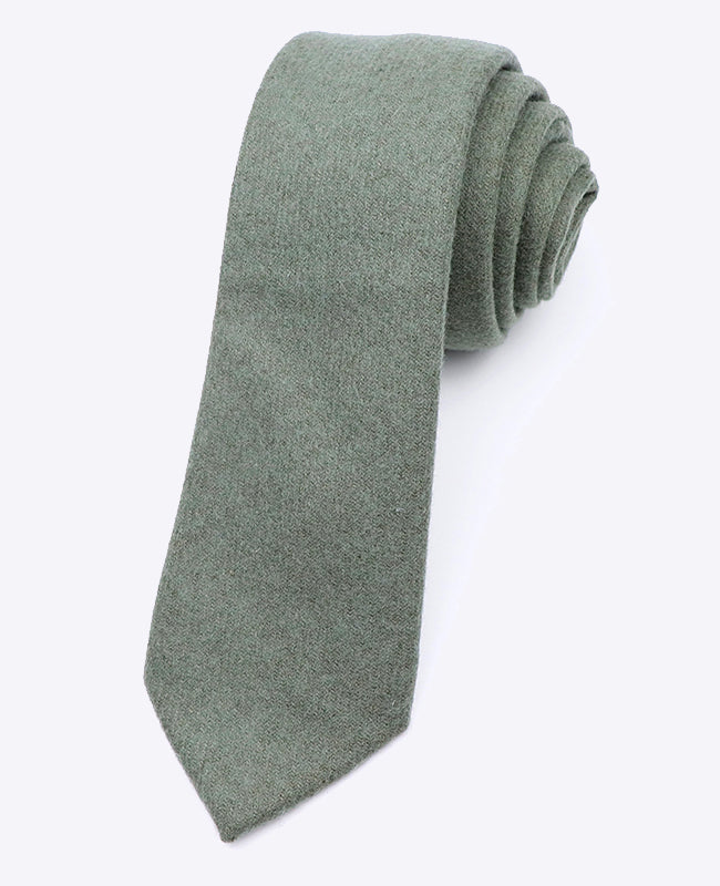 Cravate Vert n°2 Homme en Laine | Claude - Unipap's