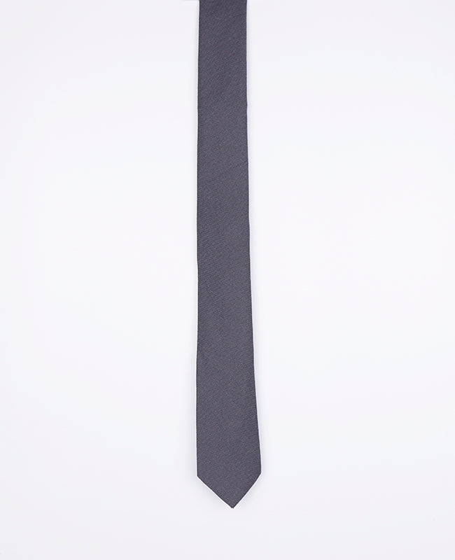 Cravate Gris Homme en Lin | Basile - Unipap's
