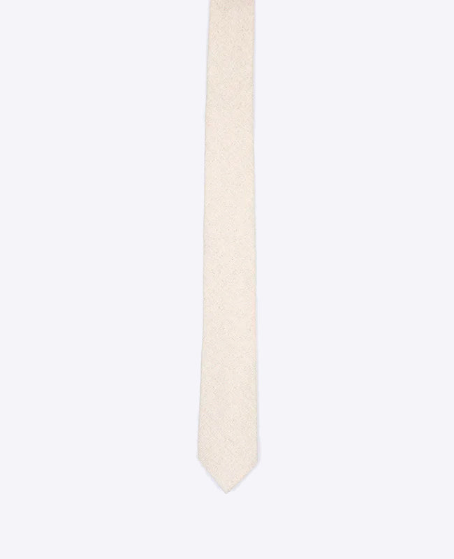 Cravate Beige Homme en Coton | Edgard - Unipap's