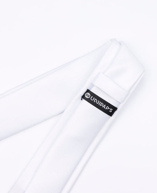 Cravate Blanc Homme en Polyester | Anatole - Unipap's