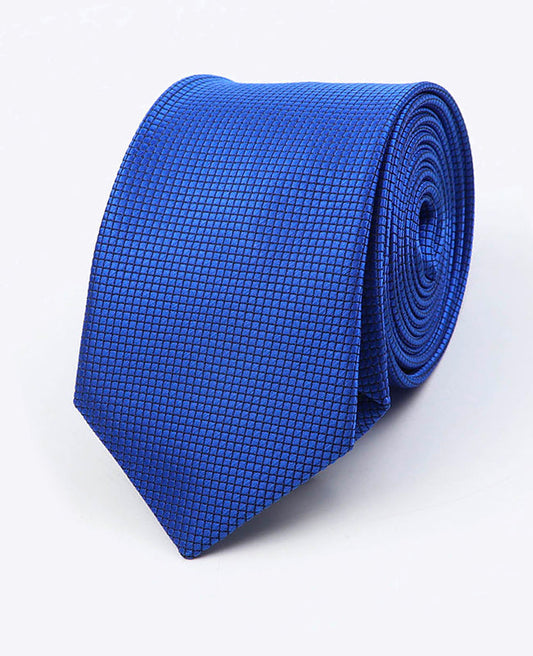 Cravate Bleu n°2 Homme en Polyester | Martin - Unipap's