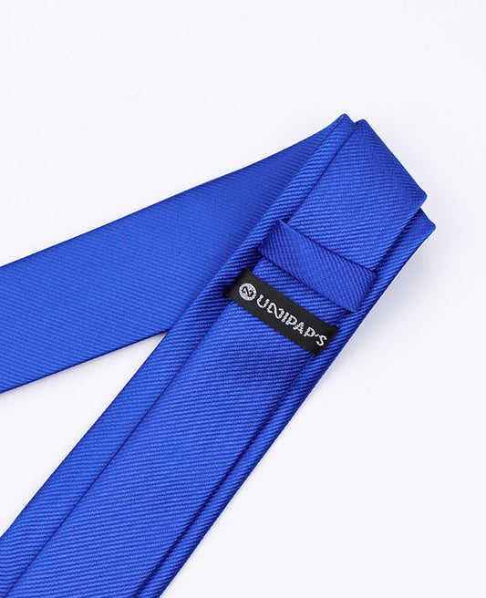 Cravate Bleu n°3 Homme en Polyester | Lucien - Unipap's
