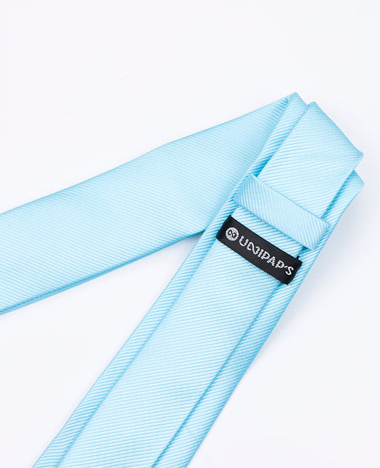 Cravate Bleu n°4 Homme en Polyester | Lucien - Unipap's
