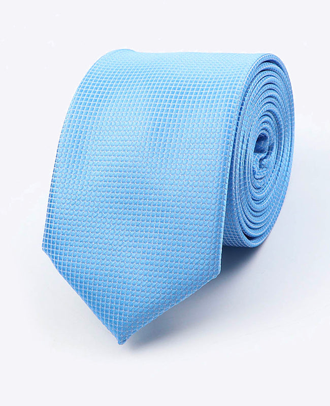 Cravate Bleu n°4 Homme en Polyester | Martin - Unipap's