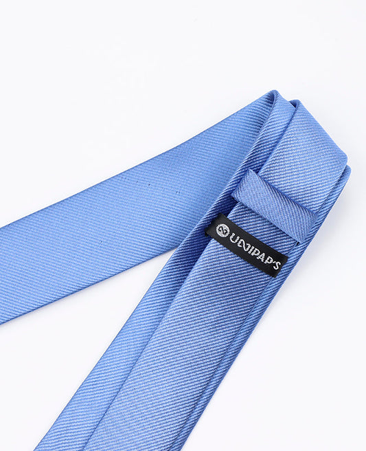 Cravate Bleu n°5 Homme en Polyester | Lucien - Unipap's