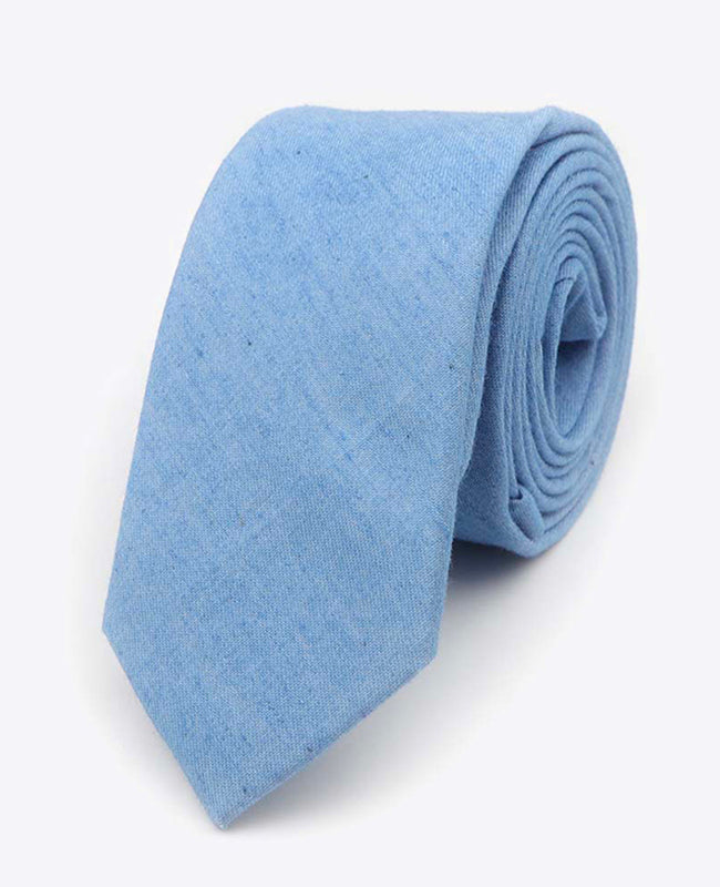 Cravate Bleu n°6 Homme en Coton | Edgard - Unipap's
