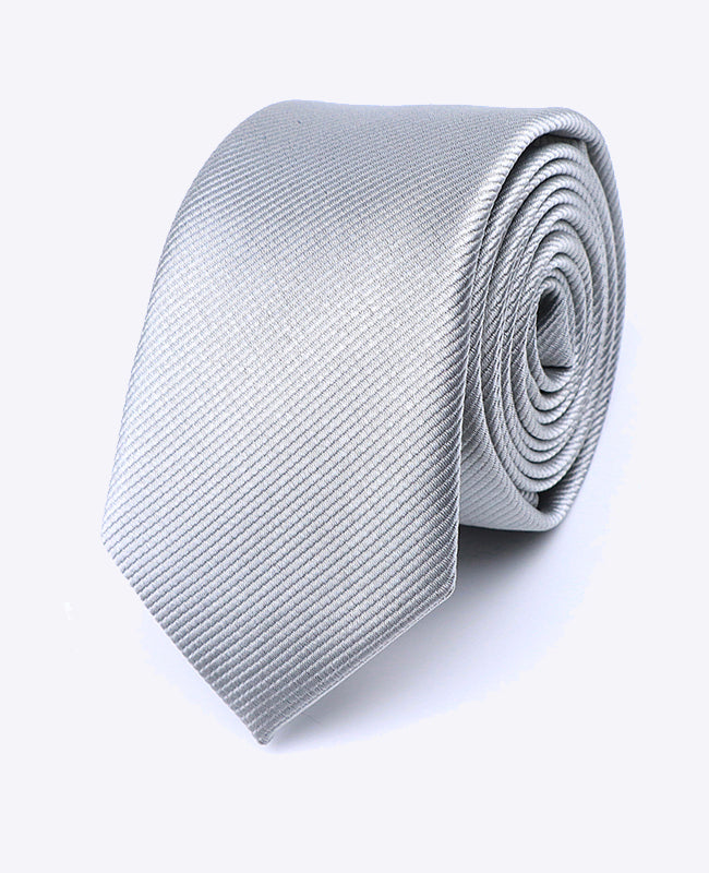 Cravate Gris n°2 Homme en Polyester | Lucien - Unipap's