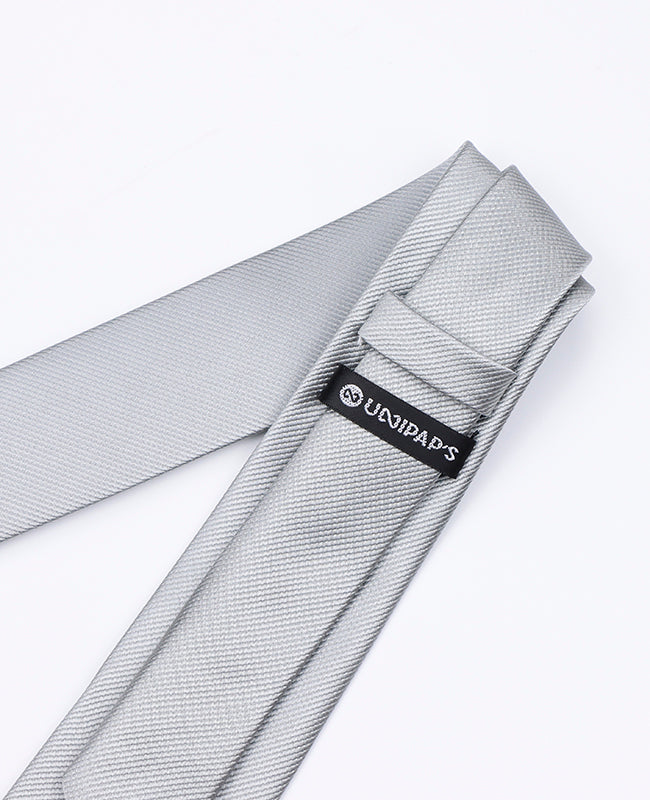 Cravate Gris n°2 Homme en Polyester | Lucien - Unipap's