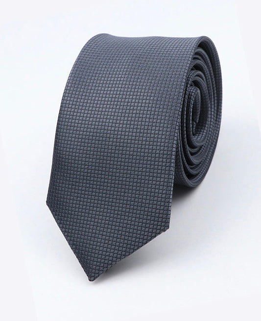 Cravate Gris n°2 Homme en Polyester | Martin - Unipap's