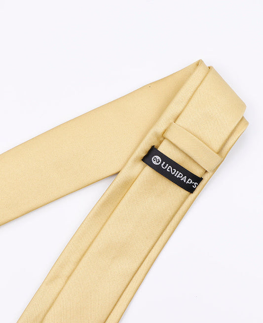 Cravate Jaune n°2 Homme en Polyester | Anatole - Unipap's