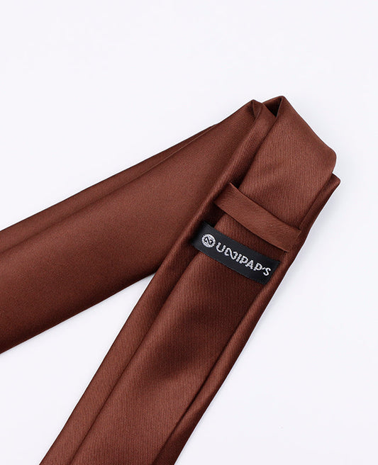 Cravate Marron Homme en Polyester | Anatole - Unipap's