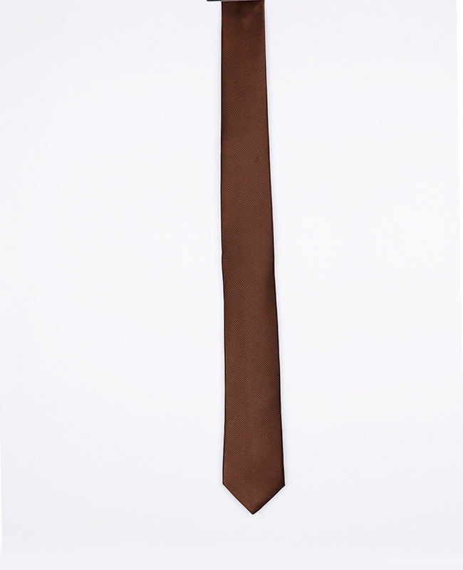 Cravate Marron Homme en Polyester | Lucien - Unipap's