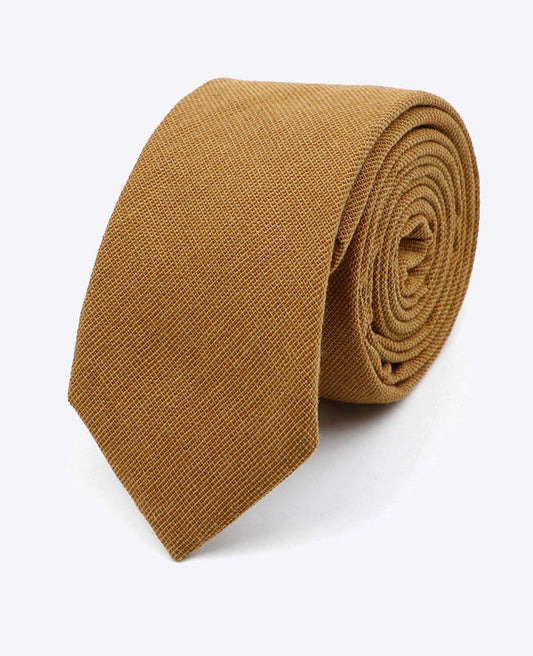 Cravate Marron Homme en Coton | Edgard | Unipap's