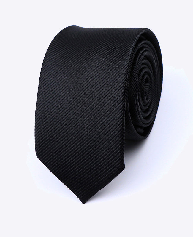 Cravate Noir Homme en Polyester | Lucien - Unipap's