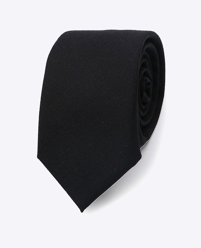 Cravate Noir Homme en Polyester | Octave - Unipap's