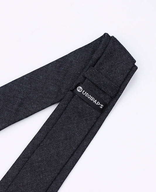 Cravate Noir Homme en Coton | Edgard - Unipap's
