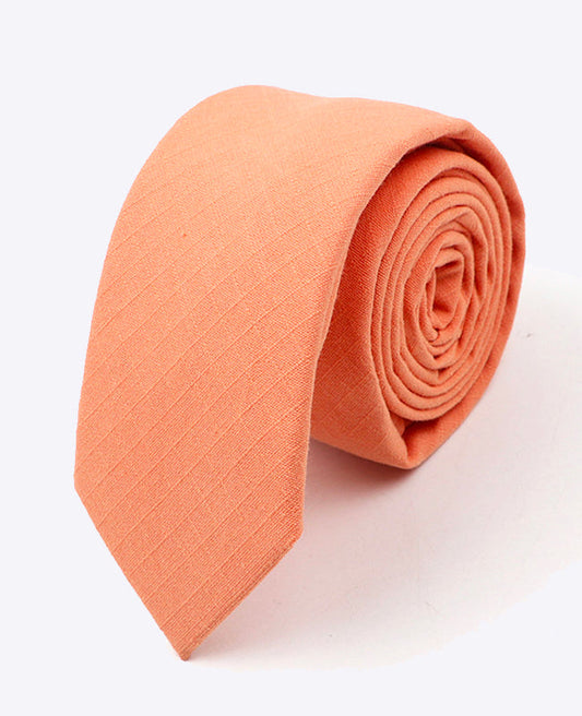 Cravate Orange n°1 Homme en Coton | Oscar - Unipap's