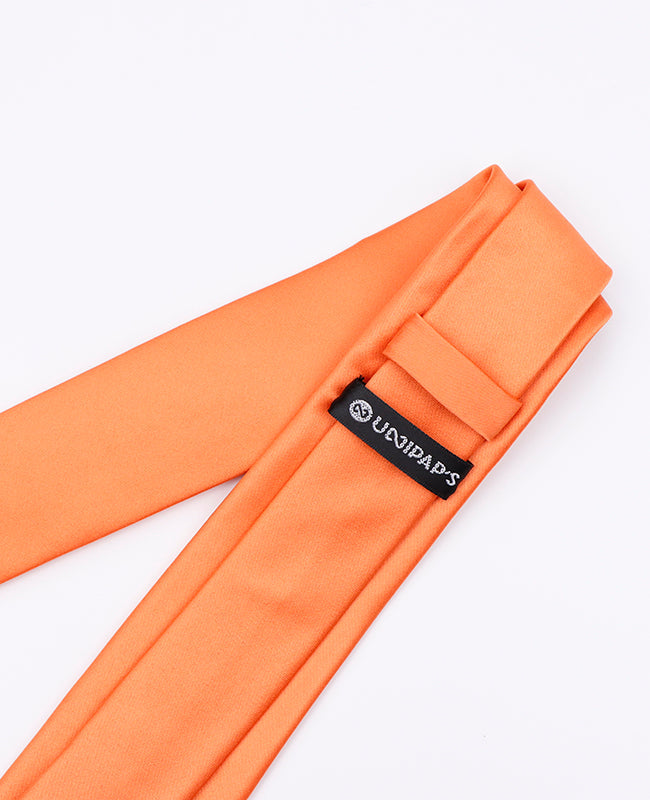 Cravate Orange n°2 Homme en Polyester | Anatole - Unipap's