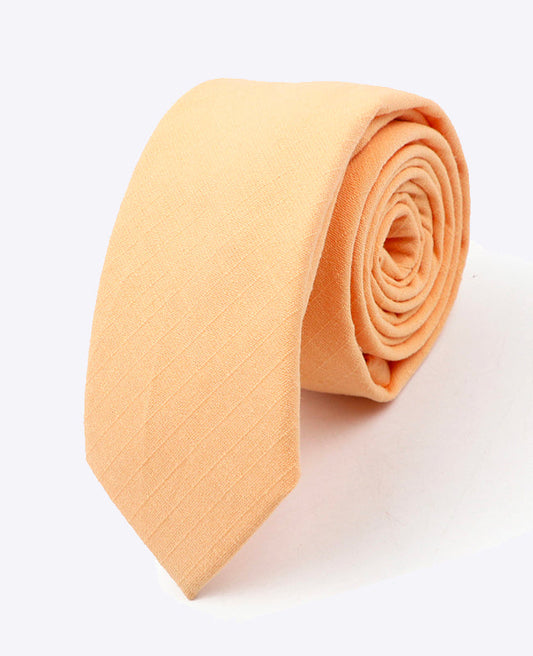 Cravate Orange n°2 Homme en Coton | Oscar - Unipap's