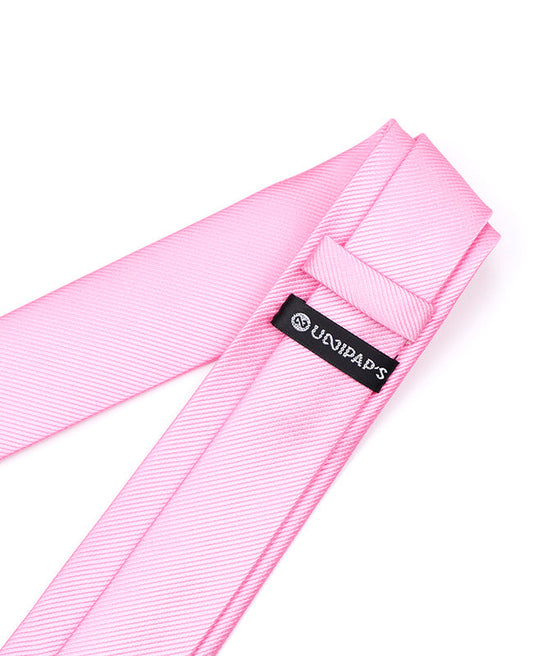 Cravate Rose Homme en Polyester | Lucien - Unipap's