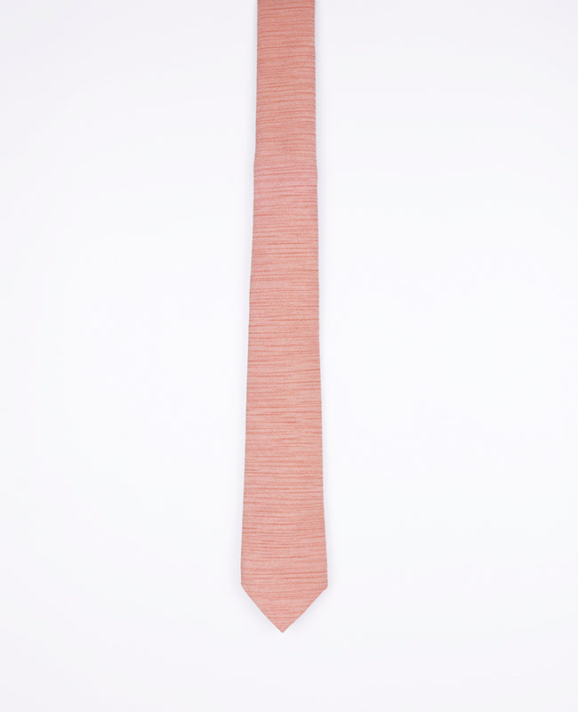 Cravate Rose Pêche Homme en Polyester | Augustin - Unipap's