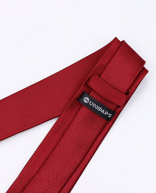 Cravate Rouge n°1 Homme en Polyester | Lucien - Unipap's
