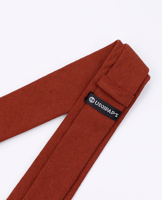 Cravate Rouge Homme en Coton | Edgard - Unipap's