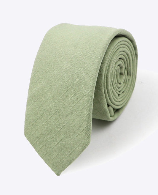 Cravate Vert n°2 Homme en Coton | Oscar - Unipap's