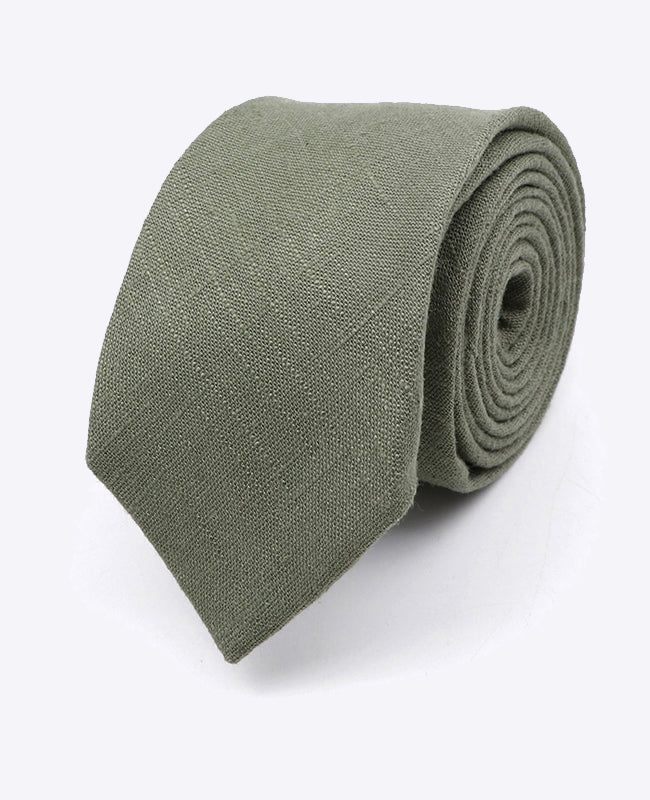 Cravate Vert n°3 Homme en Coton | Edgard | Unipap's