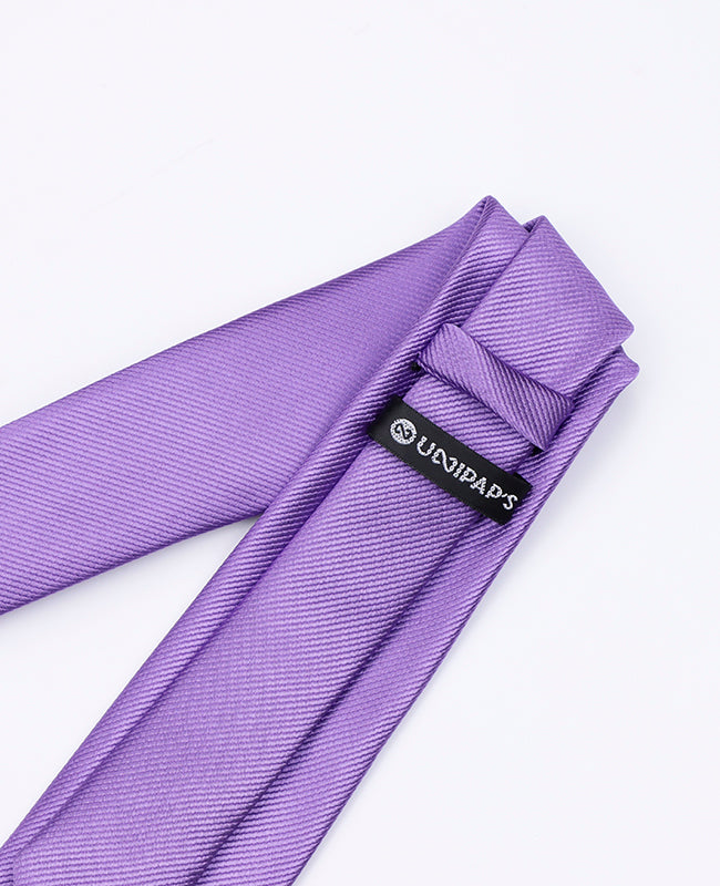 Cravate Violet n°3 Homme en Polyester | Lucien - Unipap's